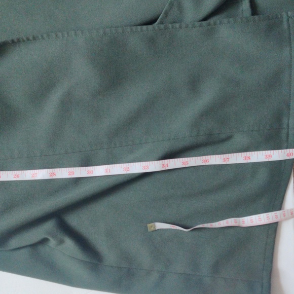 Trouve Military Green Calf length long fall Winter Trenchcoat_Small - Picture 12 of 14